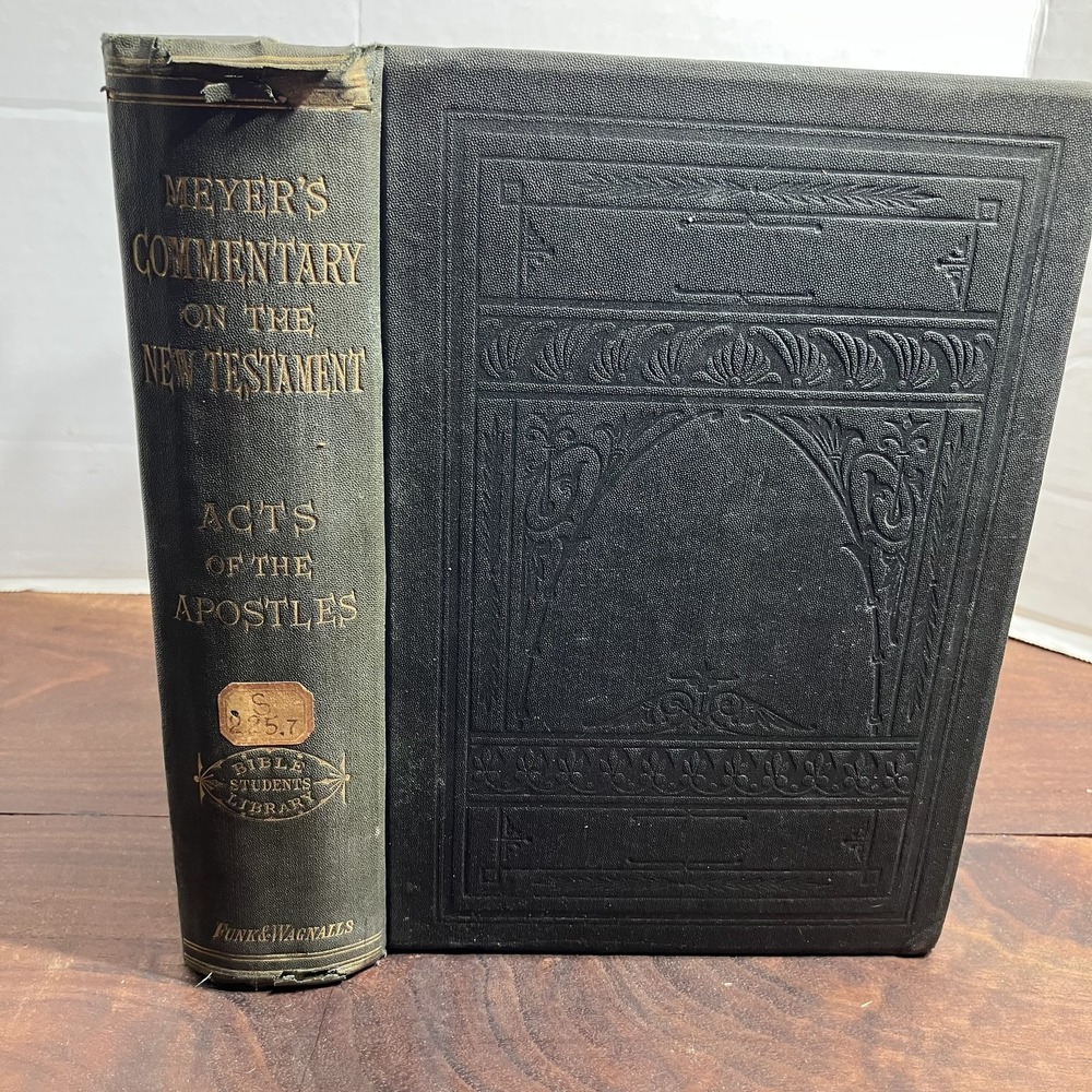 Vintage 1883 Critical Exegetical Handbook Acts Apostles Meyer Commentary Bible
